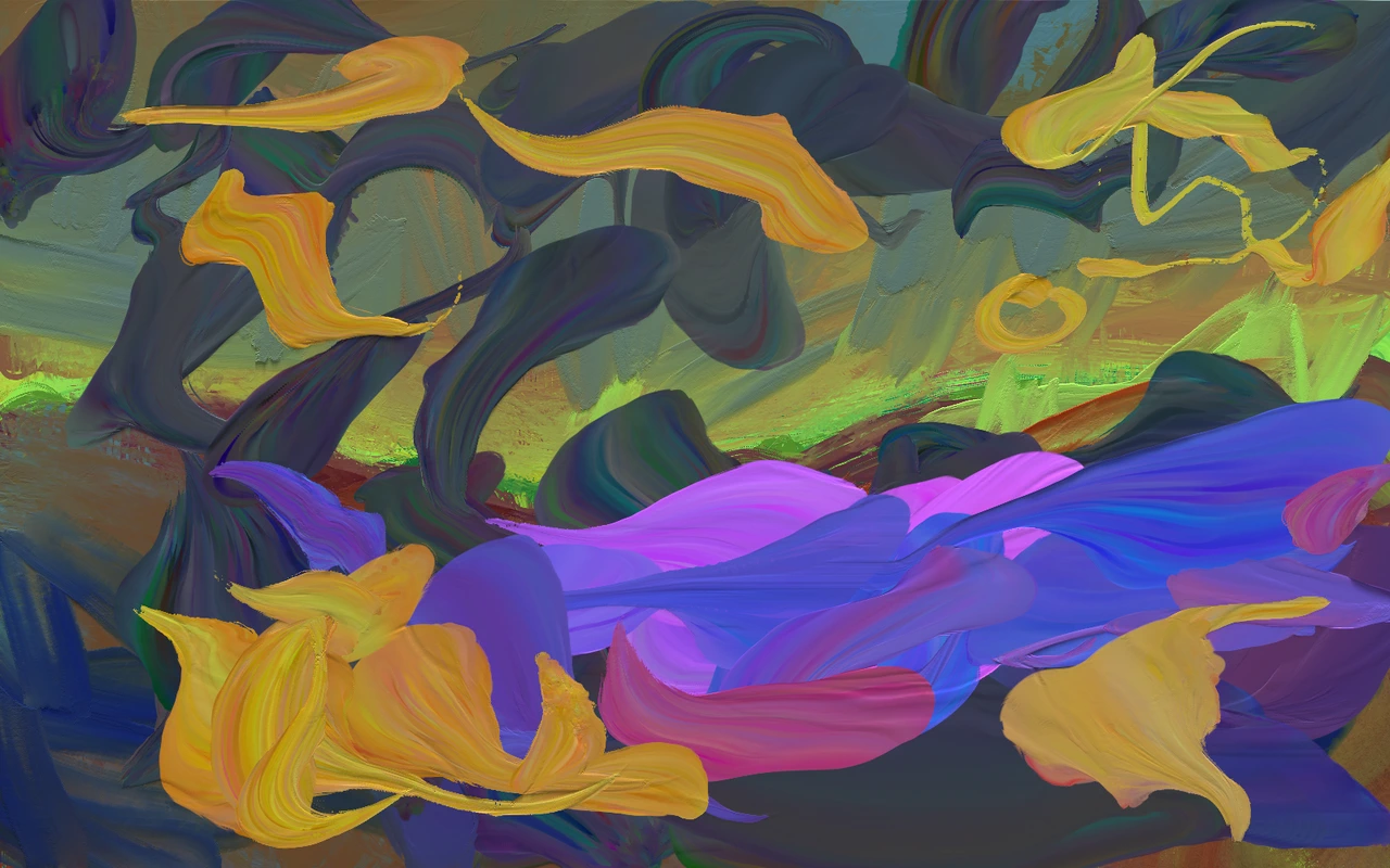 Painted study — textured surface