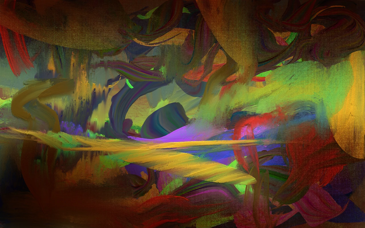 Painted study — textured surface