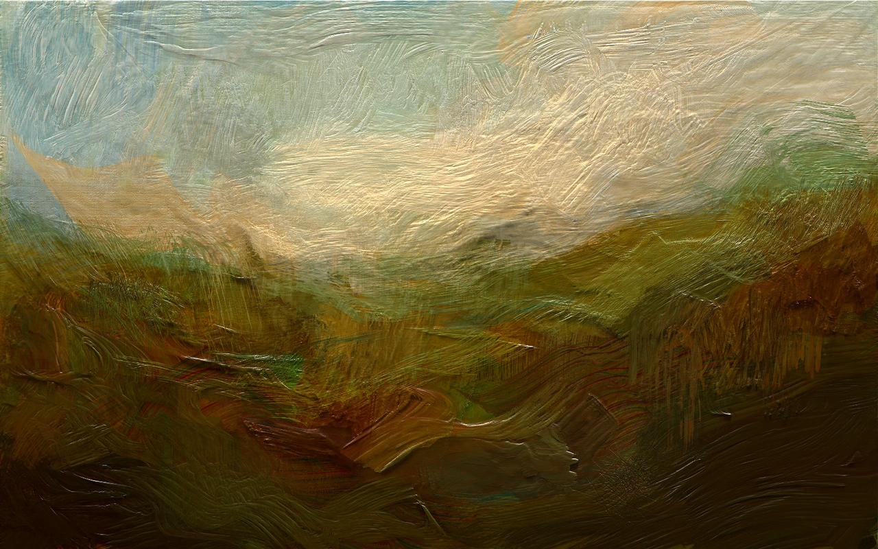 Painted study — atmospheric landscape
