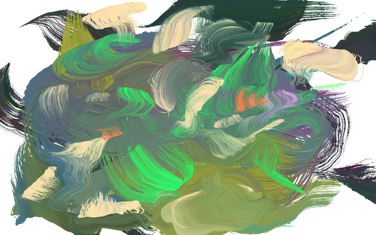 Painted study — gestural abstract